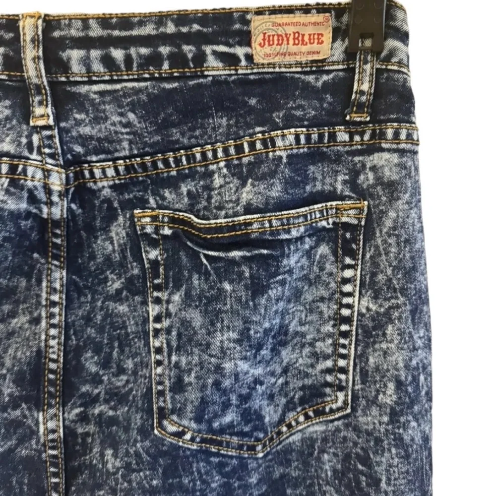 JUDY BLUE Skinny Jeans Womens 2XL‎ Stretch Acid Wash Jeans